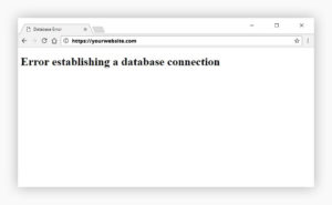 WordPress error establishing database connection